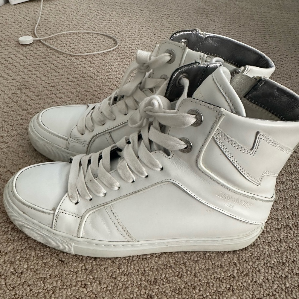 Zadig Voltaire White Hightops